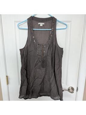 Coldwater Creek Women's Brown and Grey Vests-tanks-cami